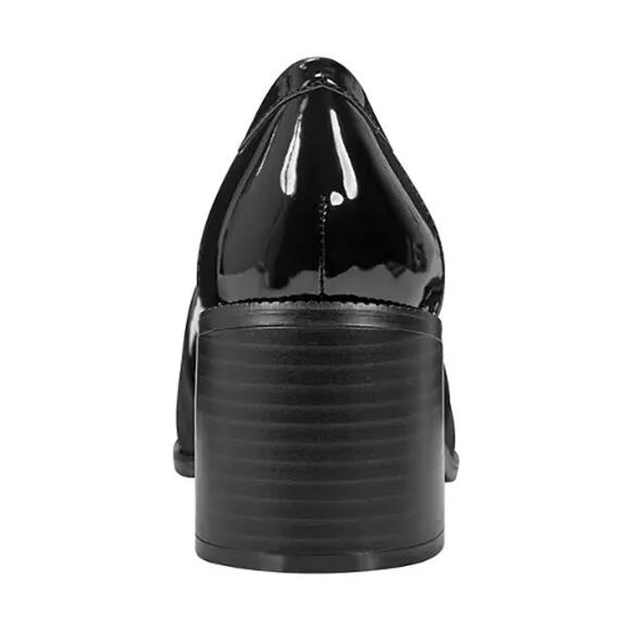 Bandolino Korrar Patent Bow Loafers Slip-On Faux Leather Black Size 11M NWOB - Picture 2 of 12